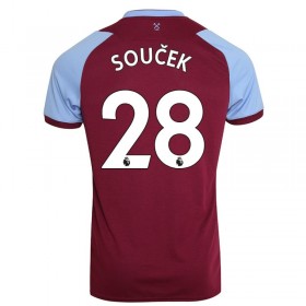 Jalkapallo Pelipaidat West Ham United Tomas Soucek 28 Kotipaita 2020-2021 Lyhythihainen